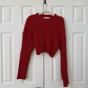 zara cropped sweater